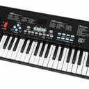 61 key keyboard Piano,Portable Electronic Digital Piano,Built In Dual Speakers,External Microphone,Power Plug,Rich Teaching Content,Multi-Functional Electronic Piano Suitable For Beginners jd555