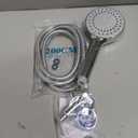 FASDUNT Shower Head with Handheld, High Pressure Handheld Shower Head with 80" Extra Long Stainless Steel Hose & Adjustable Bracket, Showerhead with ON/OFF Switch for Pets Bath (Premium Chrome)