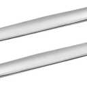 2Pack Chrome Left & Right Front Hood Cover Trim Above Grille Accessories Replacement for E90 E91 3-Series 325i 328i 330i 335i 2006 2007 2008