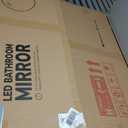 Keonjinn 36 Gold Round LED Mirror for Bathroom with Lights 3000K/4500K/6000K, Metal Framed Frontlighted Vanity Mirror Wall Mounted, Dimmable Makeup Mirror Touch Switch UL Listed CRI≥90