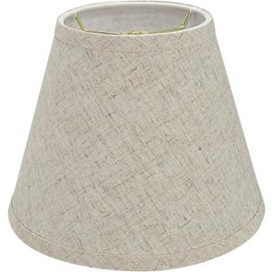 Aspen Creative 32426 Transitional Hardback Empire Shape Spider Construction Lamp Shade in Beige, 9" wide (5" x 9" x 7")