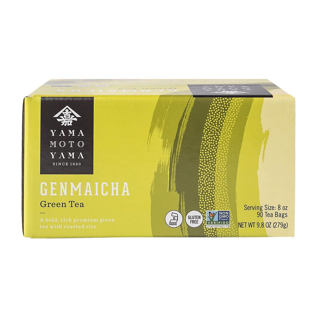 Yamamotoyama Genmai Cha Roasted Brown Rice Green Tea Value Pack, 90 Count Tea Bags, Net Wt. 9.86-Ounce (EXP 09/28/26)