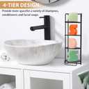 2 Pcs 4 Tier Shower Caddy Bar Soap Holder Self Draining Soap Dish Caddy Stainless Steel Holder for Shampoo Wall Mounted Soap Holder for Bathroom and Kitchen Sink Accessories, No Drilling