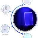 Blue Night Light Plug in, Dusk to Dawn Sensor Automatic On and Off, Decorative Wall Blue LED Night Lights for Adults Kids Room, Hallway,Bedroom, Stairs, Kitchen, Halloween Christmas Decor, 4 Pack