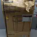 Rubbermaid Commercial Products Profile Wall Mount Trash/Garbage Can/Bin, 15 GAL, for Corridors/Washrooms/Schools/Kitchens, Beige