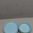 Grow Forward Bamboo Kids Plates and Bowls Sets - 8-Piece Dishwasher Safe Non Toxic Plates for Kids - Reusable Eco Friendly BPA Free Dishes Dinnerware Sets for Children - Rainforest