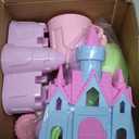 Tagitary Beach Toy Unicorn Sand Toys for Kids,Sand Castle Toys for Beach with Mesh Bag,Sand Shovels,Castle Kits,Sifters,Unicorn Watering Can and Truck,Beach Essential Outdoor Toys for Kids