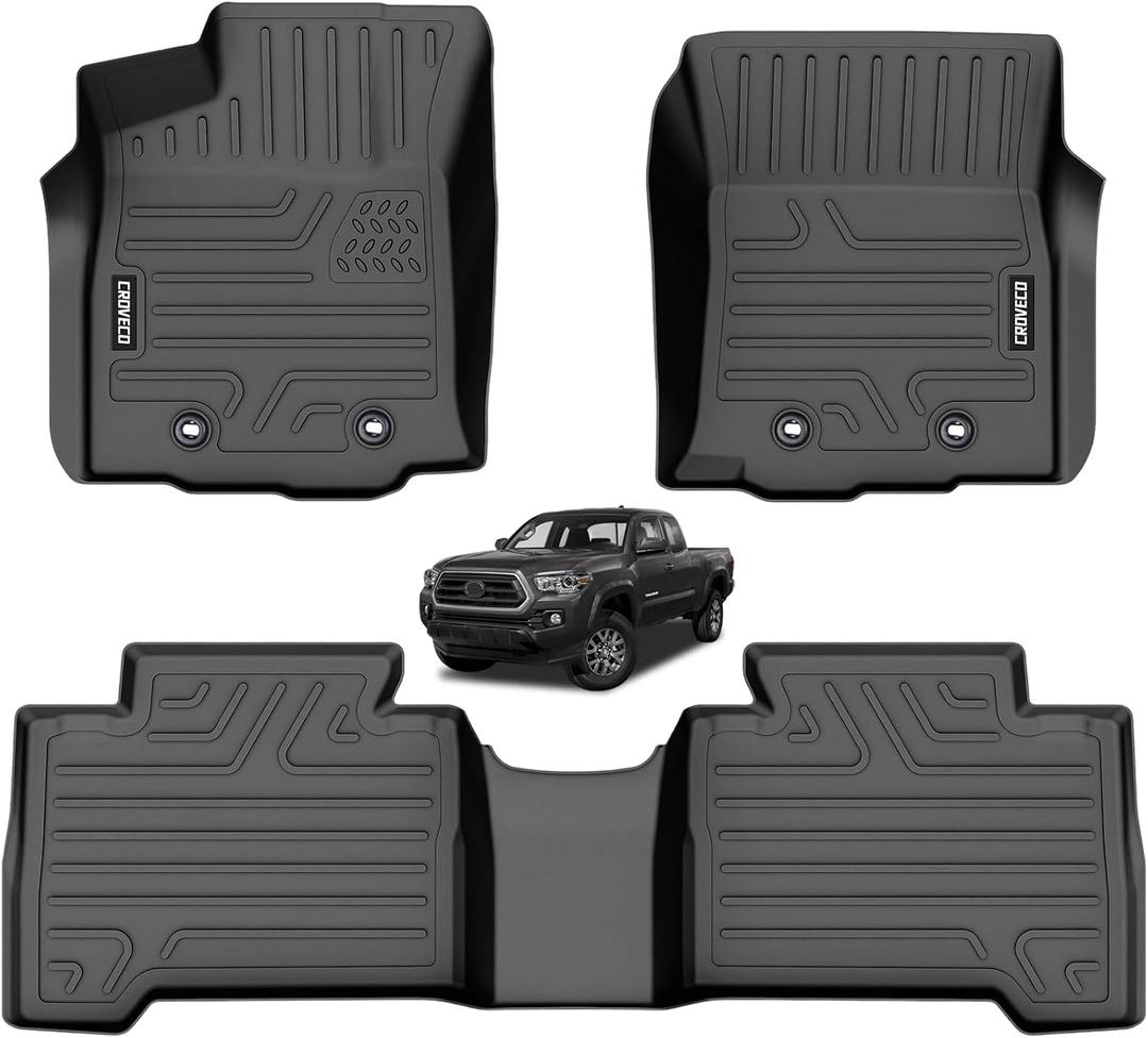 Floor Mats for 2018-2023 Toyota Tacoma Double Cab(Automatic Only)