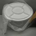 Baderke 10 Inch Round Cake Carrier with Lid and Handle - Two Sided Cake Holder & Box for Transport, Pie, Cupcake(White)