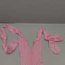 ABOCIW Workout Sets for Women 2 Piece Seamless Backless Long Sleeve Crop Top High Waisted Leggings Gym Sets (Small, Pink)