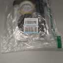 Amylove Zipper 48 x 87 Inch Dust Barrier Door Kit Construction Door Barrier 4 x 7.25 ft Reusable Plastic Curtain Cover Containment Standard Doorway Temporary Wall Screen Sheeting for Bathroom Hallway (Black)