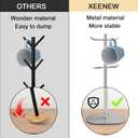 Mug Holder Tree, Coffee Cup Holder with 6 Hooks, Coffee Mug Rack, Metal Mug Tree for Counter, Mug Holder Stand Coffee Mug Hanger(Brushed Nickel)