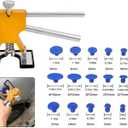 Car Body Dent Repair Removal Tool, Paint-Free Dent Repair Puller and 18 Label Hail Dent Suction Repair Tool - (1 Set)