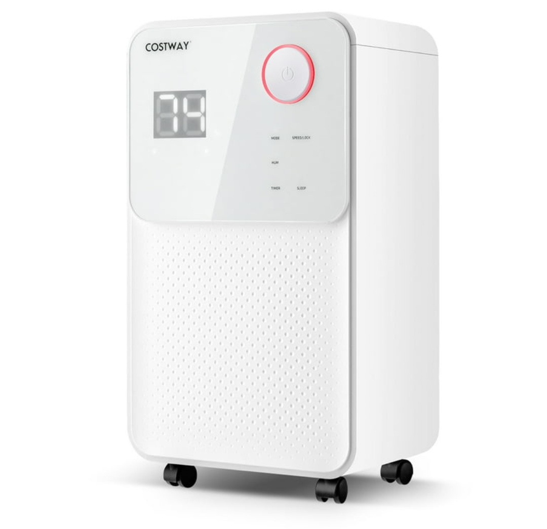 32 Pints 2000 Sq. Ft Dehumidifier for Home & Basements w/3-Color Digital Display, White 
