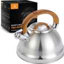 3.1 QT Whistling Tea Kettle, Large Stainless Steel Teapot for Stovetop, 3.1 Quarts