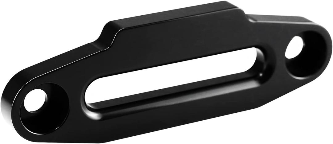 Ucreative Aluminum Hawse Fairlead for UTV 4000-5500 LBs Winch 6" (152.4mm) Mount Glossy (Black) (Blck)