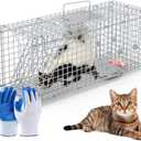 Live Humane Animal Trap Cage Cat Trap Folding Catch and Release Cage
