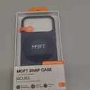 MOFT for iPhone 17 Pro Max Case- MOVAS Snap Case, MagSafe Compatible, Soft-Touch Vegan Leather, Classic Minimalist Design, Lightweight, Stain-Resistant & Camera Protection, Navy Blue