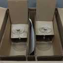 Libbey Entertaining Essentials Martini Glasses Set of 6, Tall, Slender, Triangular-Shaped Cocktail Glasses, Classic Martini Set for Wines, Cocktails