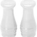 Le Creuset Stoneware Salt & Pepper Shakers Set of 2, 4 oz. each, White