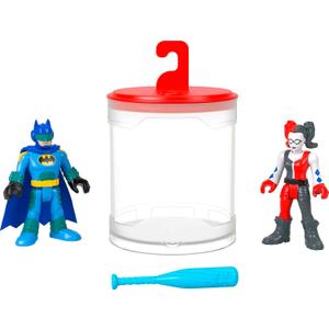 Fisher-Price Imaginext DC Super Friends, Batman Toys, Color Changers 3-Piece Figure Set with Harley Quinn for Preschool Kids Ages 3+ Years