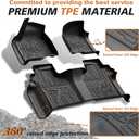 TripleAliners Truck Mat Compatible with 2019-2026 Chevy Silverado/GMC Sierra 1500 & 2020-2026 2500/3500HD Crew Cab Accessories, Floor Mats Heavy Duty Custom Fit All Weather Protection TPE Pickup Liner
