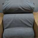 4-Step Dog Stairs and Ramp for Beds or Couches  Non-Slip Sturdy Pet Steps for Small Dogs and Cats,21" H,Grey