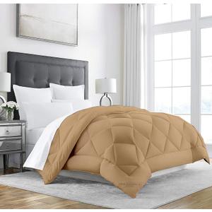 Comforter 84" Size - Luxurious Warmth and Coziness for a Heavenly Sleep Experience Blanket/Comforter |Taupe