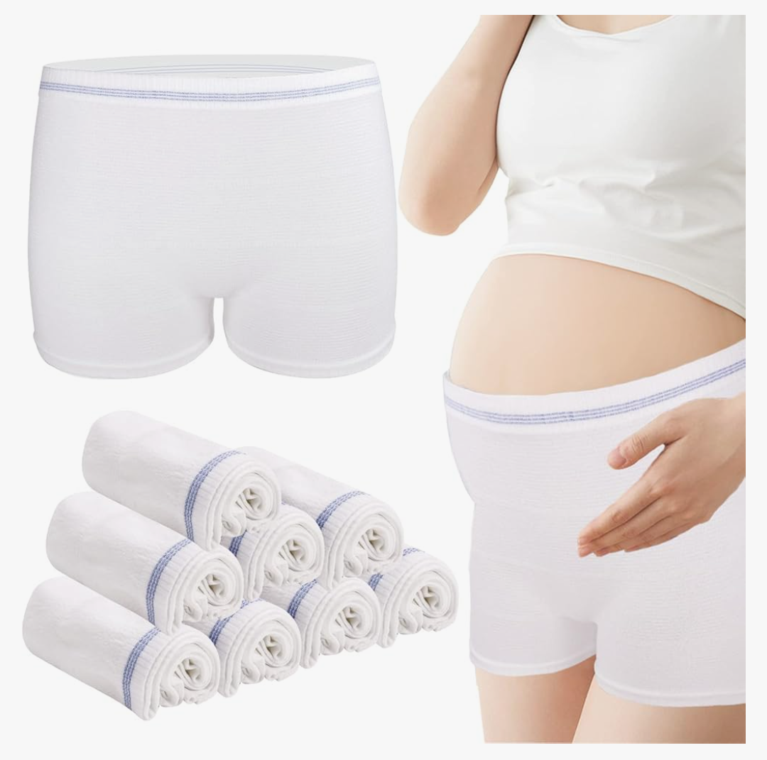 Mesh Underwear Postpartum 8 Count Disposable Postpartum Underwear Hospital Mesh Panties for Post C-Section