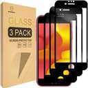 Mr.Shield [3-Pack] Designed For Apple iPhone SE 2020 2nd Generation (2020 ONLY) [Japan Tempered Glass] [9H Hardness] [Full Screen Glue Cover] Screen Protector with Lifetime Replacement