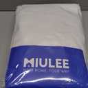 MIULEE Linen Pinch Pleated 100% Blackout Curtains for Bedroom 90 Inch Long 2 Panels Set - Back Tab Track Black Out Curtain for Living Room Darkening Triple Pleat Drapes with Hooks, White