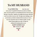 6 x Funny Fathers Day Card for Husband, Father's Day Card Gift from wife, Fathers Day Decoration for Husband