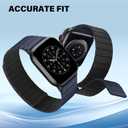 Double Sided Wearable Magnetic Band Compatible with Apple Watch Band 42mm(Series 10/11) 41/40/38mm for Men Women, Soft Silicone Strap for iWatch SE Series 11 10 9 8 7 6 5 4 3, Dark Blue-Black