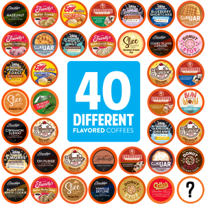2 x Two Rivers Coffee 40ct Flavored Coffee Pods Sampler-40 Flavors, EXP: 2028-08-02