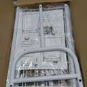 Becomrock Kids Clothing Rack, Small Clothes Shelf with Metal Storage Shelf, Kids Dress Up Storage Rack, (White)