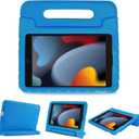 ProCase Kids Case for iPad 9th Generation/iPad 8/iPad 7, iPad 10.2 Case 2021 2020 2019/iPad Air 10.5/iPad Pro 10.5 Kids Case, Shockproof Lightweight Case with Convertible Handle -Blue