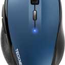 TECKNET Bluetooth Mouse, 4800 DPI Wireless Mouse, 2-Year Battery 6 Adjustable DPI, 6 Buttons Compatible with Laptop/Windows/Computer - Blue
