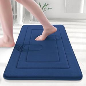Amazon.com: Arotive Memory Foam Bathroom Rug Mat 30x20, Ultra Soft and Absorbent Bath Mat, Machine Wash Dry, Comfortable Bath Rug Carpet for Bathroom Floor, Tub and Shower, Navy : Home & Kitchen
