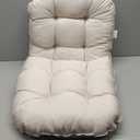 Big Hippo Indoor Adirondack Chair Cushion, Soft and Comfortable Patio High Back Chair Cushion for Adirondack Chair (Beige)