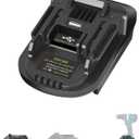 for Milwaukee to for Makita Battery Adapter (for M18 Battery Work for Makita 18V Tool)