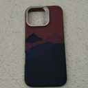 Case for iPhone 16 Pro/Pro Max Carbon Fibers Texture Alloy Lens Holder Kickstand [Compatible with MagSafe] Kevlar Texture Ultra-Thin Slim Lightweight Cases (Purple-Mountain,16 Pro Max)