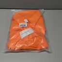 DAAWENXI Women's Sexy V Neck Ruched Button Down Clubwear Night Out Mini Club Dress (Orange, L)