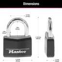 Master Lock Covered Padlocks with Key, Outdoor Locks, 2 Pack, 141T