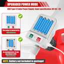 Automatic Fuel Transfer Pump with Auto-Stop Sensor, 3.2 GPM, 51'' Hose, Gas Can Pump with 4 Can Adapters, Upgraded USB or Battery-Powered Portable Fuel Gas Pump for Gas Can Gasoline, Diesel, Oil