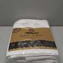 BRILLMAX 6 Pack White Round Tablecloths 90 Inch for 60 Tables - 150 GSM Polyester Fabric, 15" Standard Drop, Water, Stain & Wrinkle Resistant Cloth Cover for Wedding Reception Banquet Dining