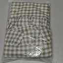 KKJIAF Ruffle Gingham Pillow Covers 20 x 20 Inches, Cotton Gingham Pillow Cases Set of 2, Linen Feel Ruffled Plaid Pillow Shams with Envelope Closure for Sofa Bed (Sage Green Plaid)