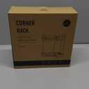 Webetop Corner Makeup Organizer for Vanity, 2 Tier Bathroom Cosmetics Organizer Countertop with Make up Brush Holder Corner Counter Storage Skincare Organizer for Bathroom Dresser Toiletry(Clear)