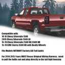 GRAND ORANGE Tail Lights Assembly Rear Lights Compatible With 2016-2019 Chevy Silverado 1500 2500 HD,Smoke Lens Rear Brake Lamp