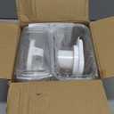 64OZ Liquid Laundry Detergent Dispenser, Laundry Soap Dispenser, Clear Plastic Fabric Softener Holder and Container, Laundry Room Organization and Storage, 2 Pack