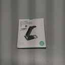 Wireless Charger for Samsung 3 in 1 Wireless Charging Station Foldable Wireless Charger Stand for Samsung S25 Ultra S24 S23 S22 Z Flip Z Fold 7 6 5 4 3 for Galaxy Watch 8/7/6/5/4/ Galaxy Buds (Elegant Black)